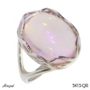 Ring 5413-QR with real Rose quartz