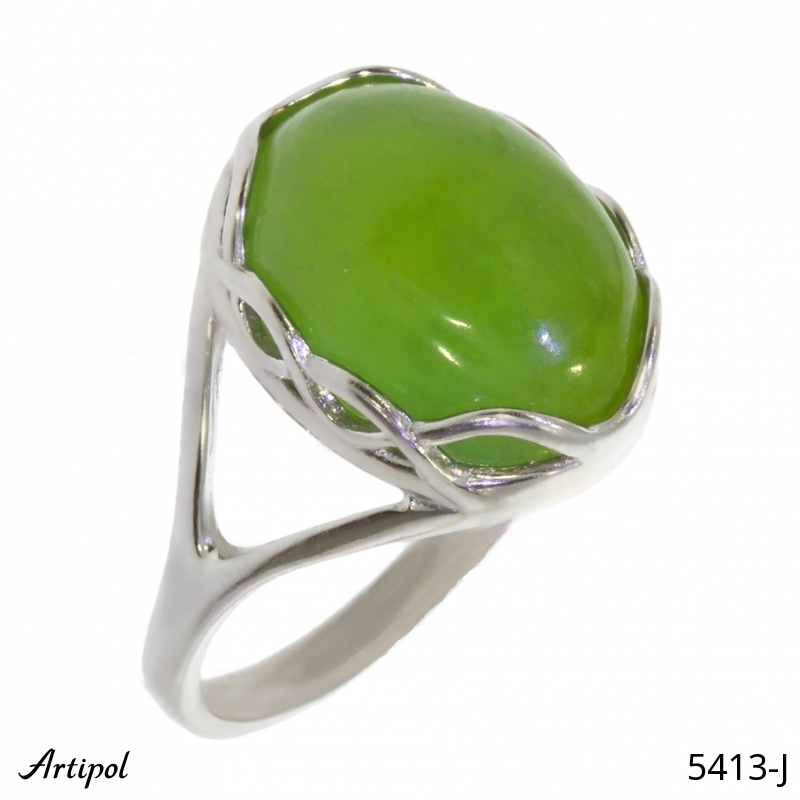 Ring 5413-J with real Jade