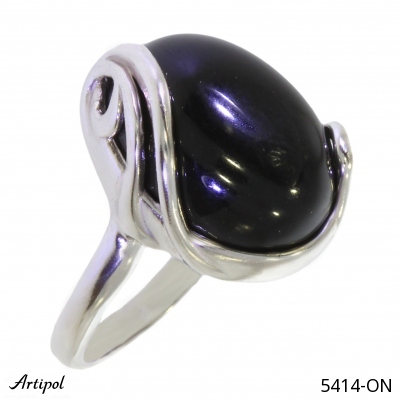 Ring 5414-ON with real Black Onyx