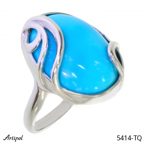Bague 5414-TQ en Turquoise véritable
