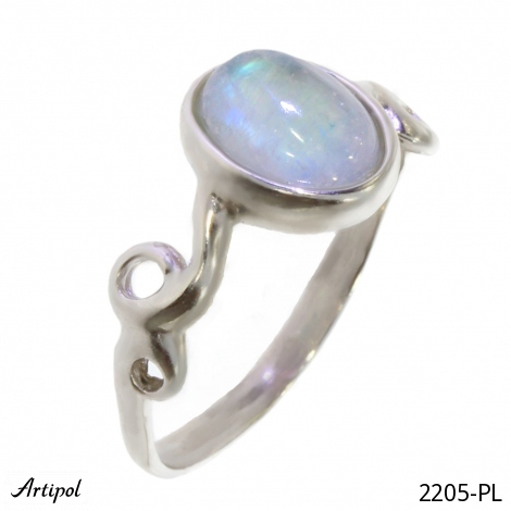 Ring 2205-PL with real Moonstone