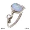 Ring 2205-PL with real Moonstone