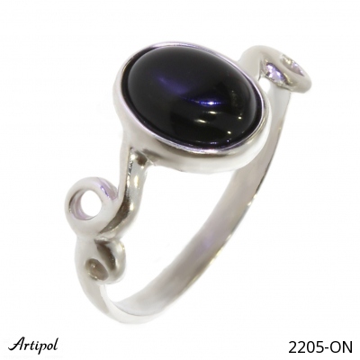 Ring 2205-ON mit echter Schwarzem Onyx