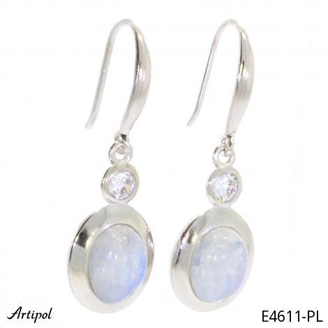 Boucles d'oreilles E4611-PL en Pierre de lune véritable