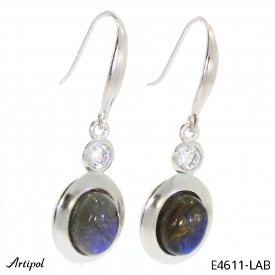 Earrings E4611-LAB with real Labradorite