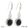 Boucles d'oreilles E4611-ON en Onyx noir véritable