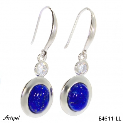 Earrings E4611-LL with real Lapis-lazuli