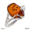 Ring 4227-B with real Amber