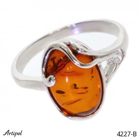 Ring 4227-B mit echter Bernstein