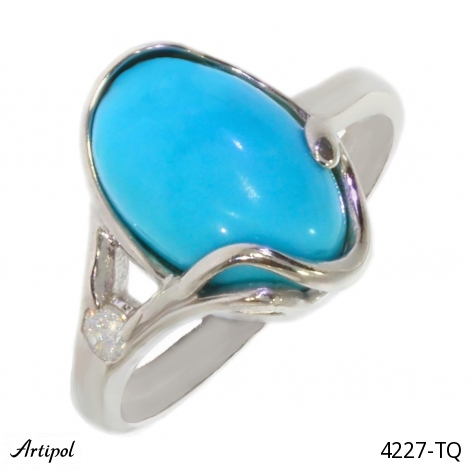 Bague 4227-TQ en Turquoise véritable