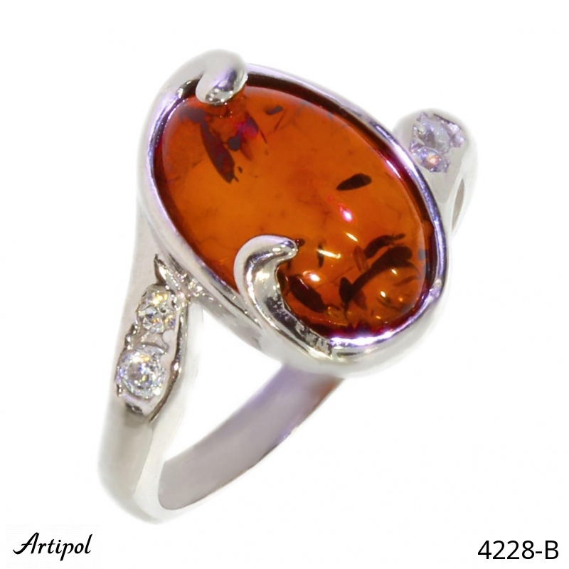Bague 4228-B en Ambre véritable