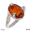 Ring 4228-B with real Amber