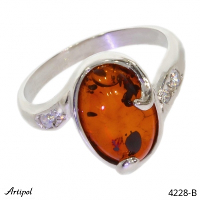 Ring 4228-B with real Amber