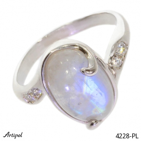 Ring 4228-PL with real Moonstone