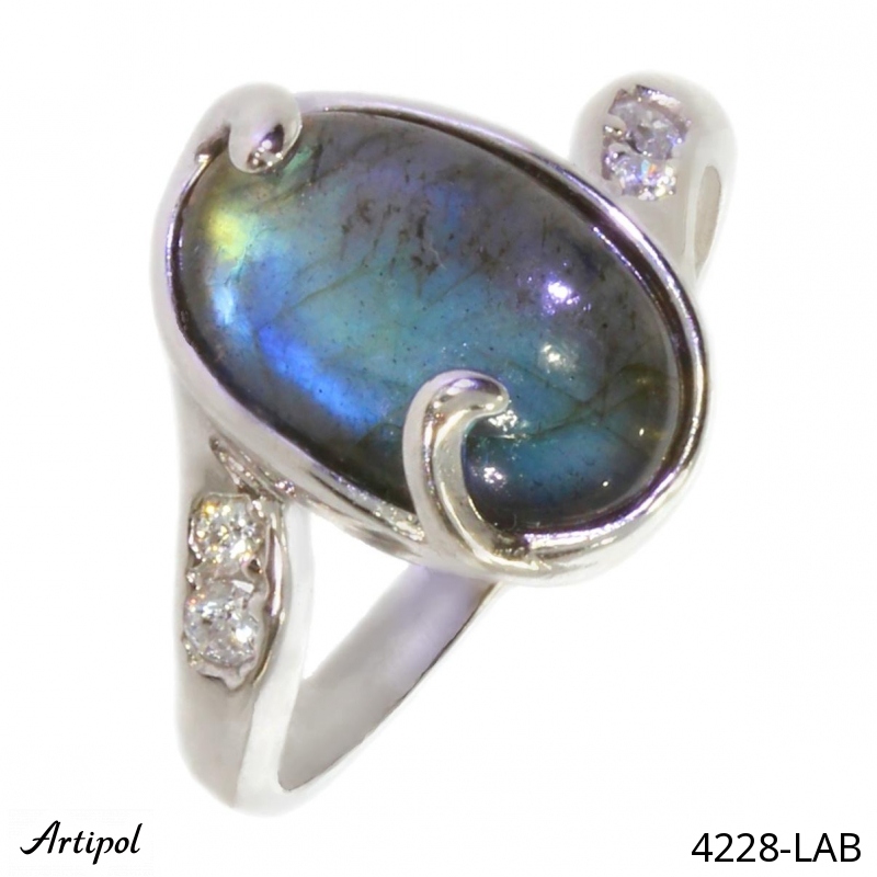 Ring 4228-LAB with real Labradorite