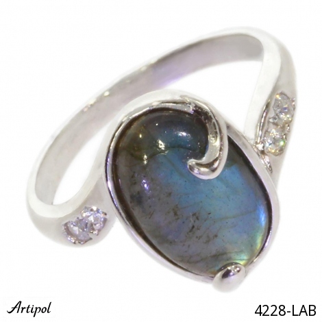 Ring 4228-LAB with real Labradorite