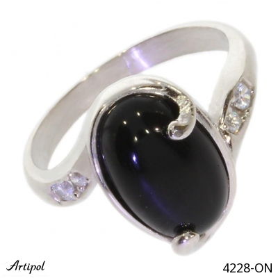 Ring 4228-ON with real Black Onyx