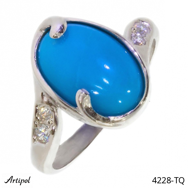 Bague 4228-TQ en Turquoise véritable