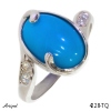 Bague 4228-TQ en Turquoise véritable