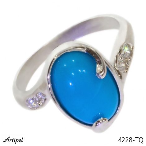 Bague 4228-TQ en Turquoise véritable