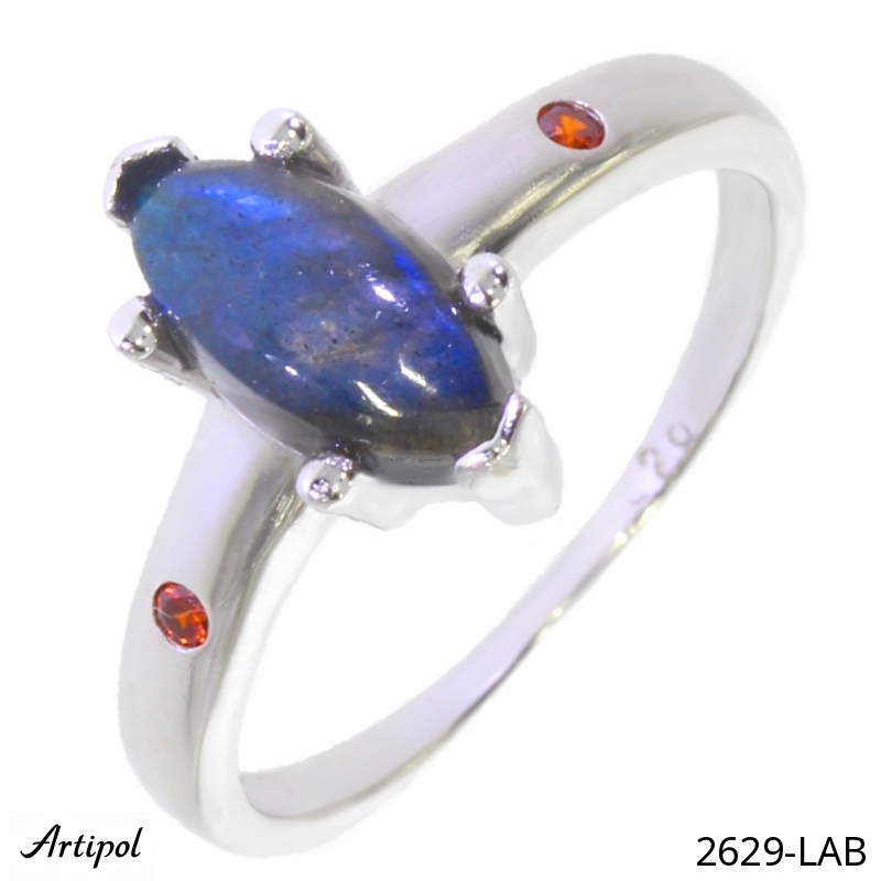 Bague 2629-LAB en Labradorite véritable