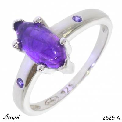 Ring 2629-A with real Amethyst