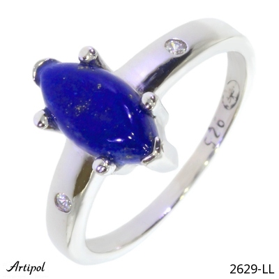 Ring 2629-LL with real Lapis lazuli