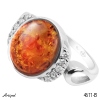 Ring 4611-B with real Amber