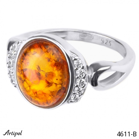 Ring 4611-B mit echter Bernstein