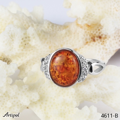 Ring 4611-B with real Amber