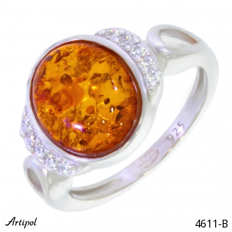 Ring 4611-B with real Amber