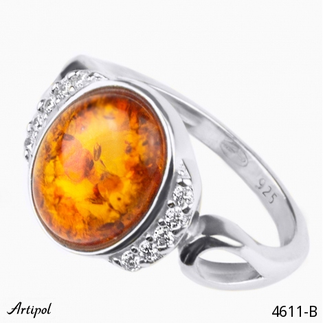 Ring 4611-B with real Amber