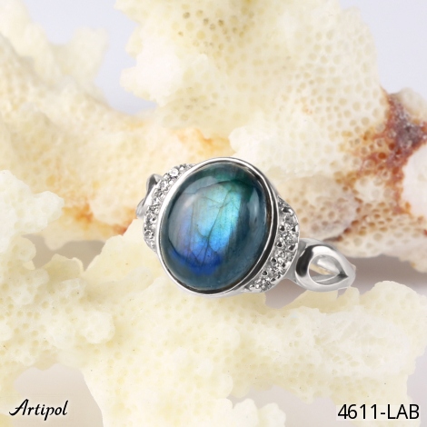 Ring 4611-LAB mit echter Labradorit