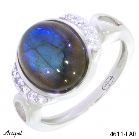 Ring 4611-LAB with real Labradorite