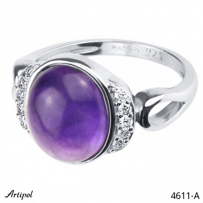 Ring 4611-A with real Amethyst