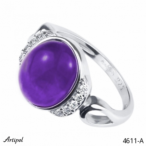 Ring 4611-A with real Amethyst