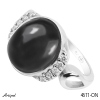 Ring 4611-ON with real Black Onyx