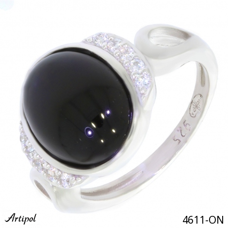 Ring 4611-ON with real Black Onyx