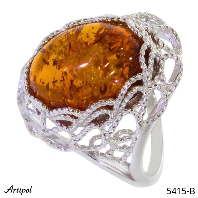 Ring 5415-B with real Amber