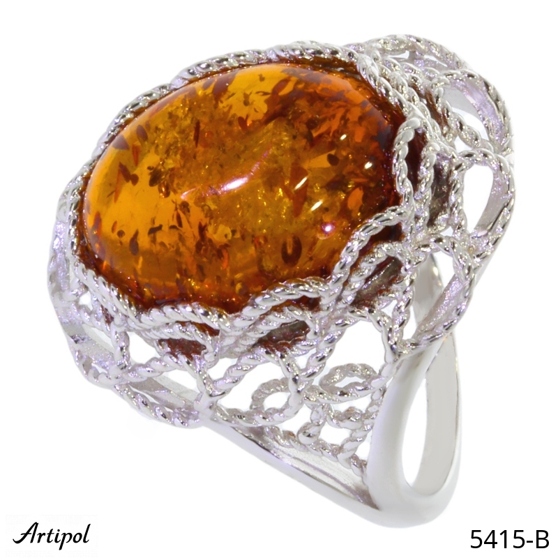 Bague 5415-B en Ambre véritable