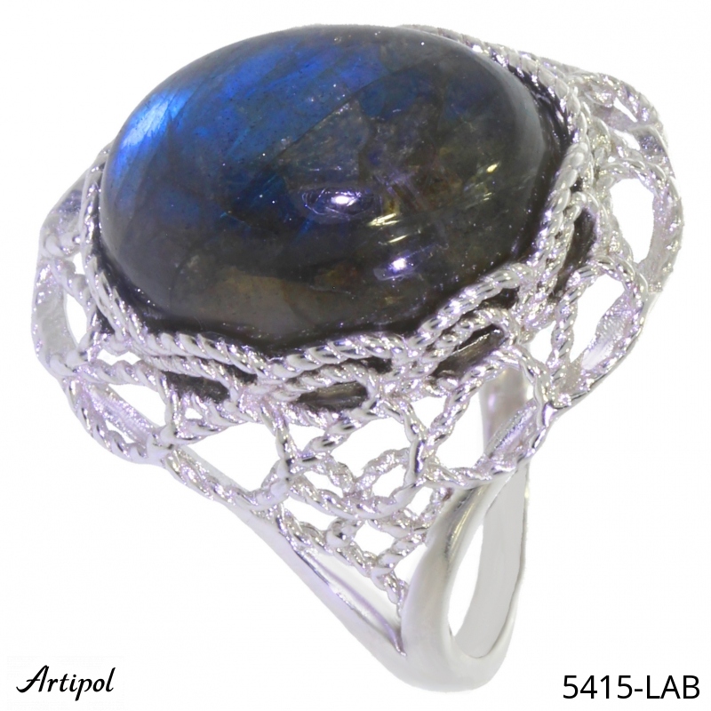 Ring 5415-LAB with real Labradorite