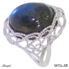 Ring 5415-LAB with real Labradorite