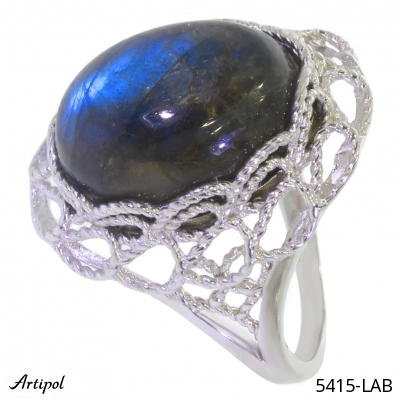 Ring 5415-LAB with real Labradorite