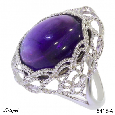 Ring 5415-A with real Amethyst