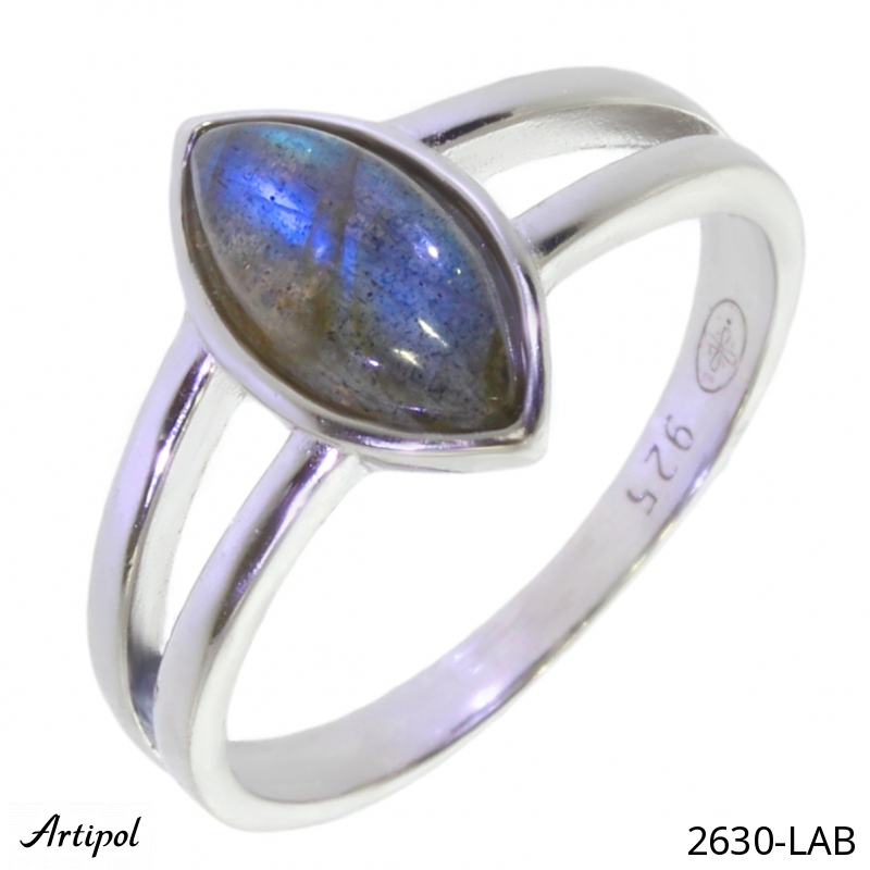 Bague 2630-LAB en Labradorite véritable