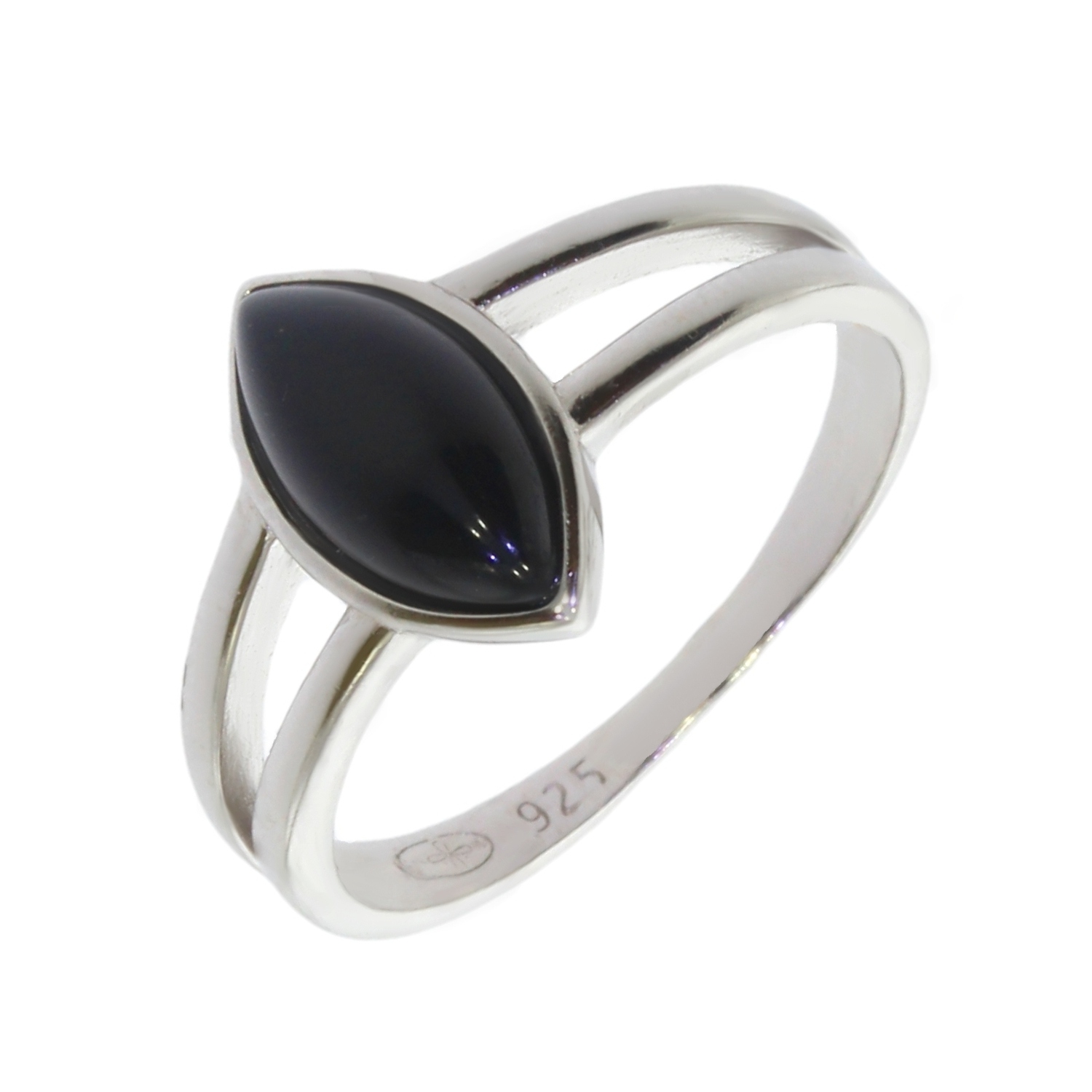 Bague Réglable En Onyx Noir - Laiton - Force Et Protection - Neuf Sans Emballage