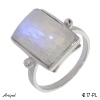 Ring 4217-PL with real Rainbow Moonstone