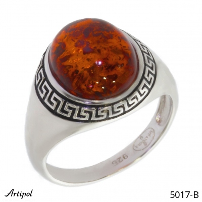 Ring 5017-B with real Amber