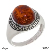 Ring 5017-B with real Amber