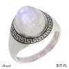 Ring 5017-PL with real Moonstone